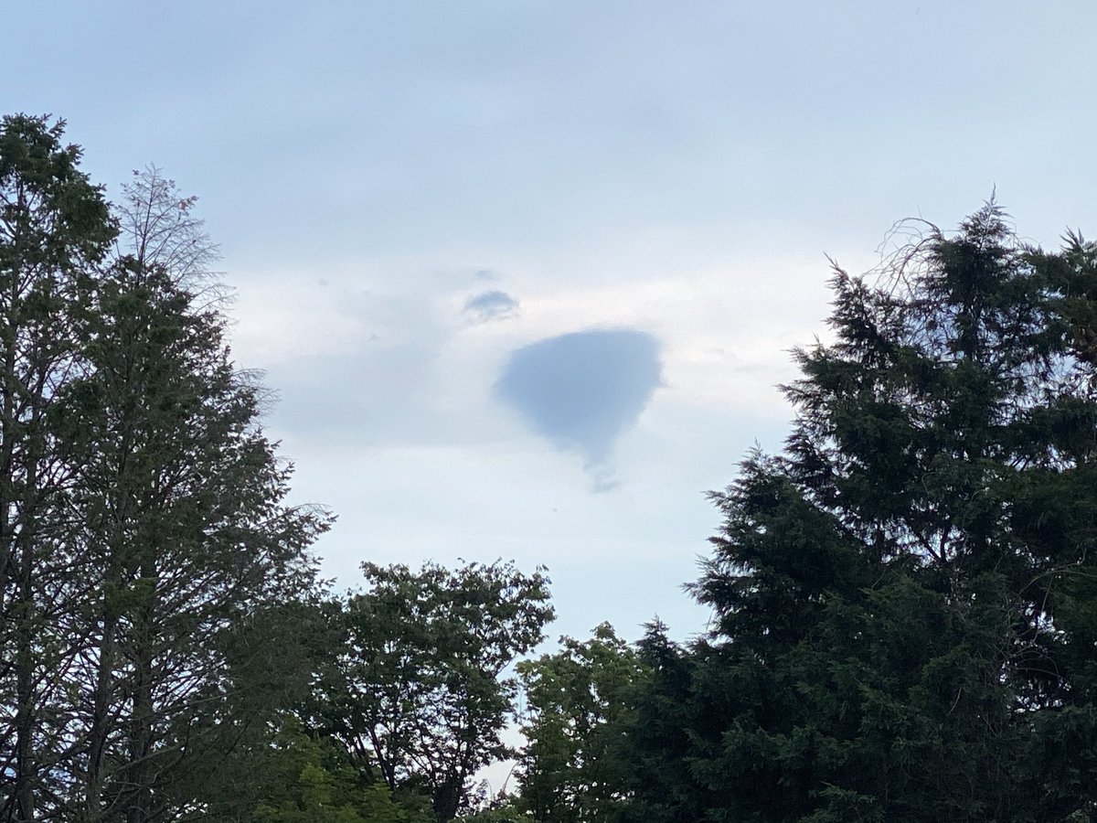 Not sure if I will be landing in Kansas tonight.😉 Weird crazy super cool cloud. ||PC:⁦<a href="/ToniMuskett/">Antonia Caruso 📷</a>⁩ #TONI🇺🇸 || #photography #photographer #photo #sky #heatwave #weather #eveningsky #tonight #outdoors #nature #newjersey #haddonfieldnj #haddonfield <a href="/weatherchannel/">The Weather Channel</a> 03JUL2020