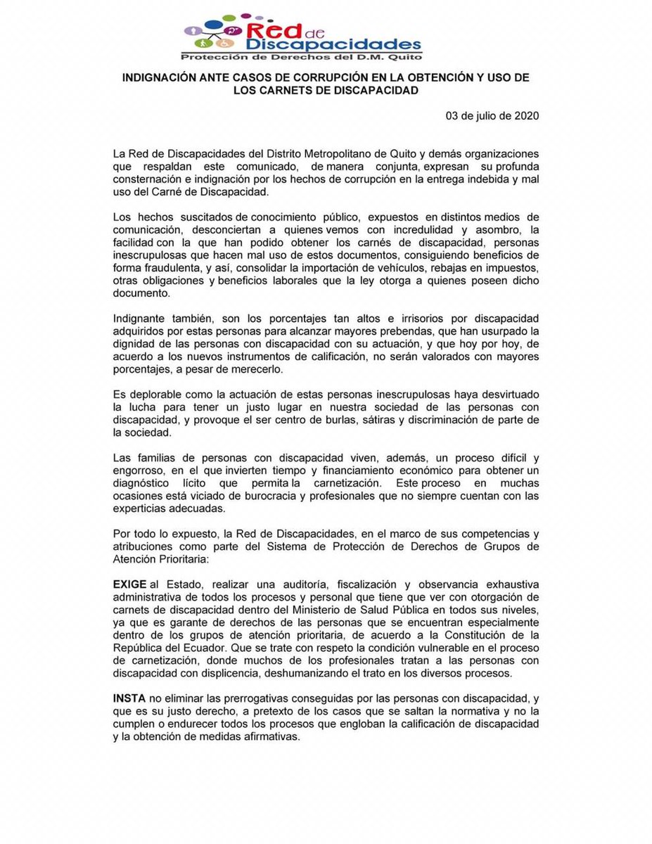 colectivoparvu's tweet photo. Apoyamos y nos unimos a este pronunciamiento oficial https://t.co/76E86UHnew