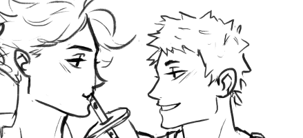 2am wip of that cali date hc i was thinking about ealier today ??? much thoughts ngghh... wanna finish this one tmrow but i have more ideas aaa
