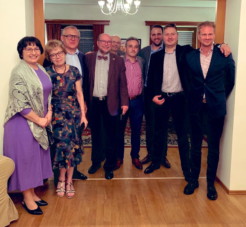 jchmbrgstrm's tweet photo. Thank you Ambassador and Mrs. Radim Pecl 🇨🇿 for hosting remaining EU Heads of Missions 🇵🇱 🇧🇬 🇷🇴 (and me 🇸🇪)for a rich and important dialogue with Ambassador and Mrs. Alexander Matsegora 🇷🇺 #diplomacy #community #livinghistory #Pyongyang https://t.co/qZu1Ggh8G8