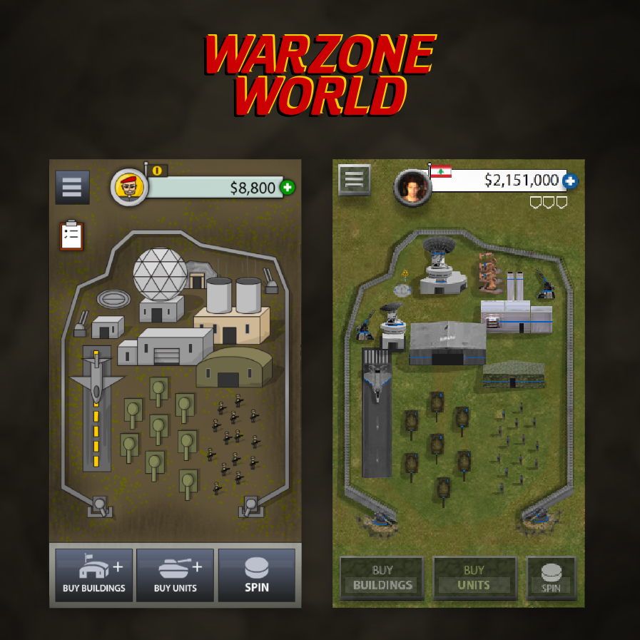 VoidkillerGames's tweet photo. Art style variations for Warzone World... ended up choosing the first style. 
Get the game: 
https://t.co/0PbLEtEhP3
Tags:
#indiegamedev #gameart #indiegame #indiegames #mobilegame #mobilegames #gamedev #CasualGames #androidgame #armybase #war #warzone https://t.co/TZbFveRV4p