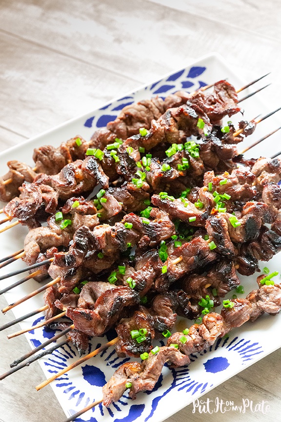 Sweet and salty for your 4th of July: Teri Beef Sticks recipe from The 'Ohana Grill Cookbook, easy to make and delicious to eat. @UlyssesPress #hanaifamilytable adriennerobillard.com