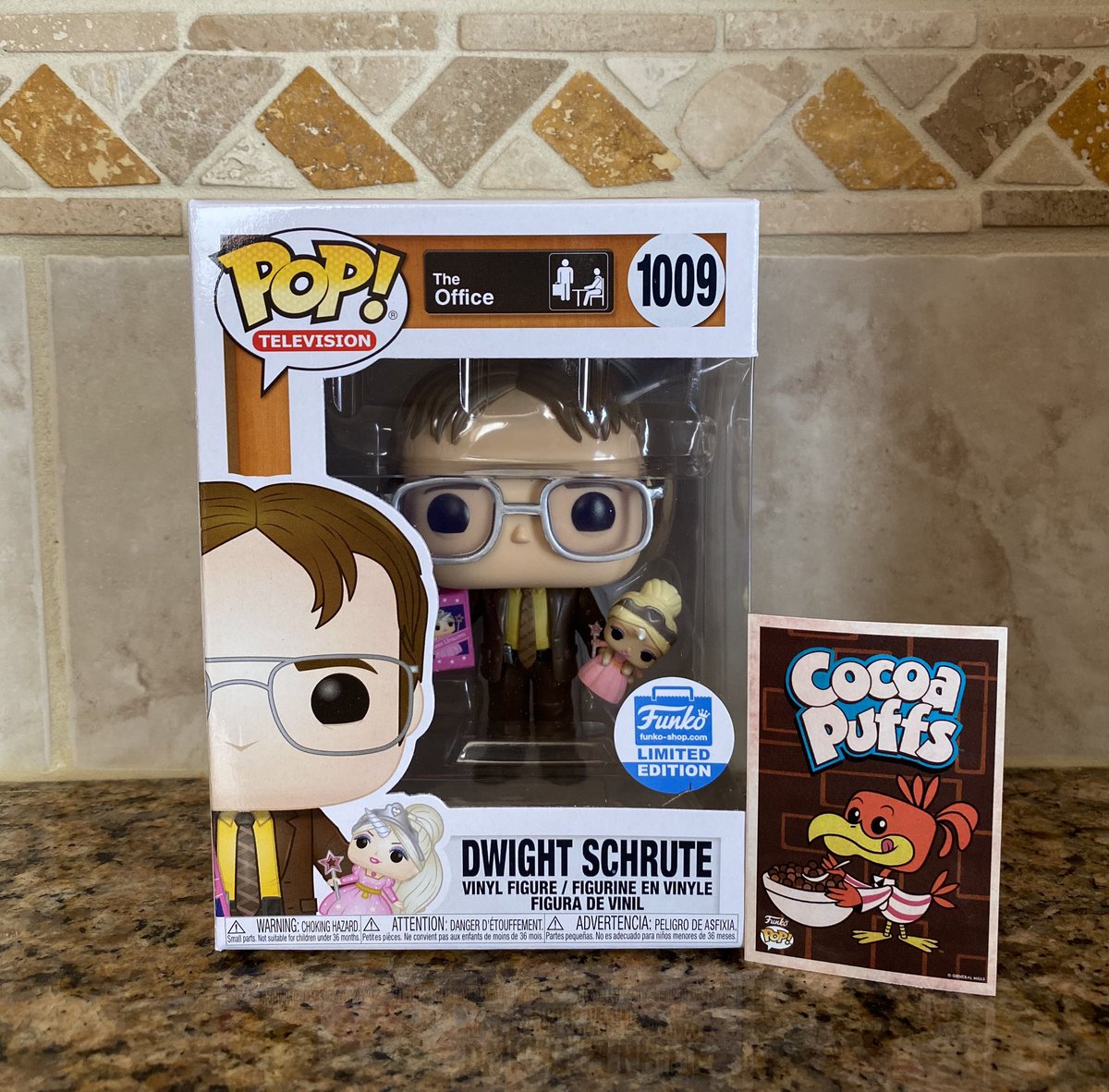 dwight with unicorn funko