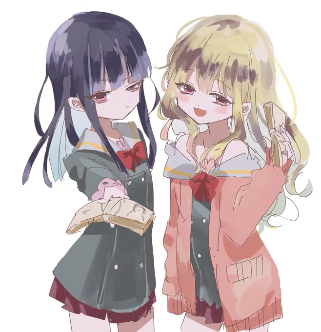 おじさんをお金で買おうとしている激セレブ双子ロリですめっちゃ可愛く描けたので見てくれ〜〜〜!! 