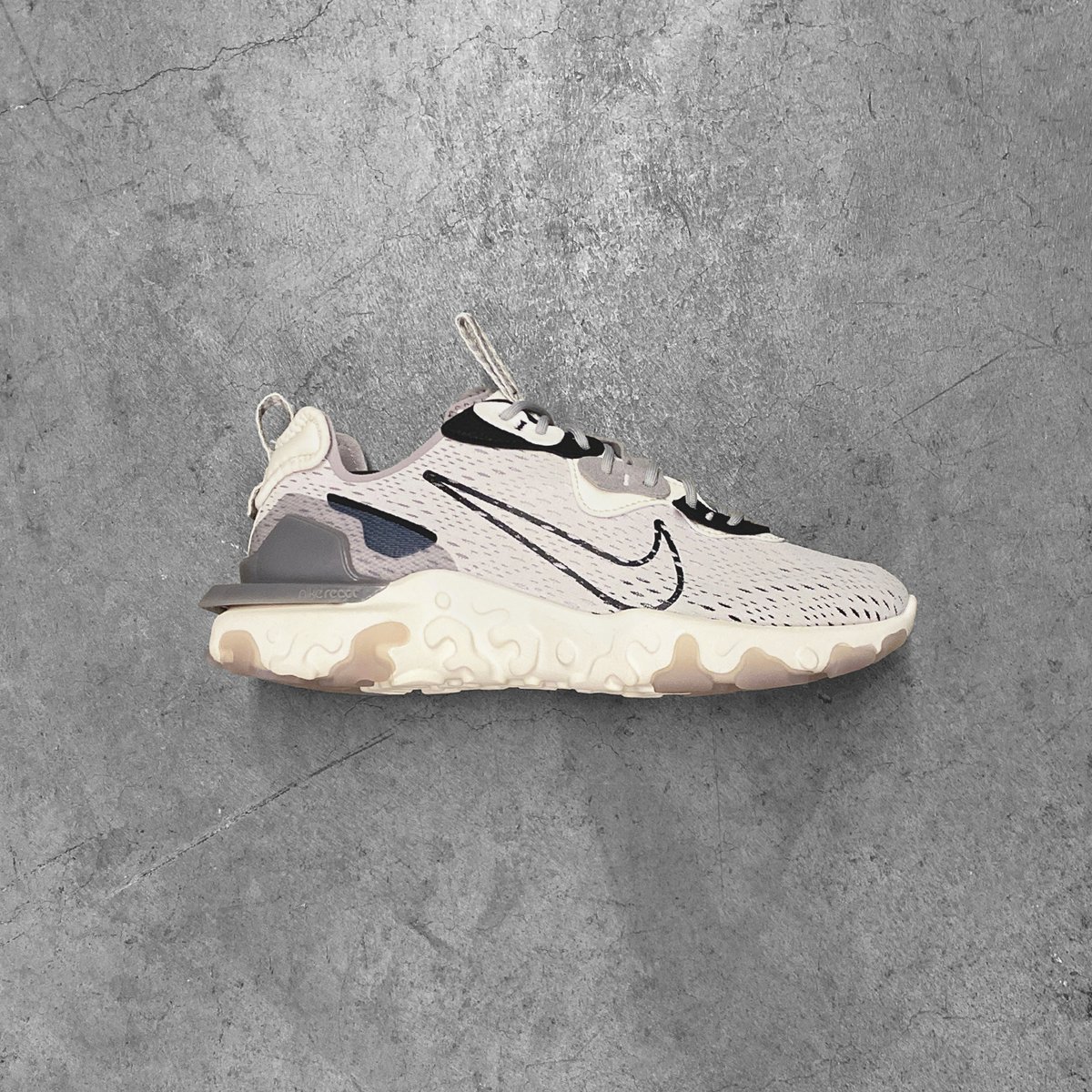 Nike React Vision || In Vast Grey/Black/Sail-White. Available now in-store at our Las Vegas Location. #CRSVR #Nike #NikeReact