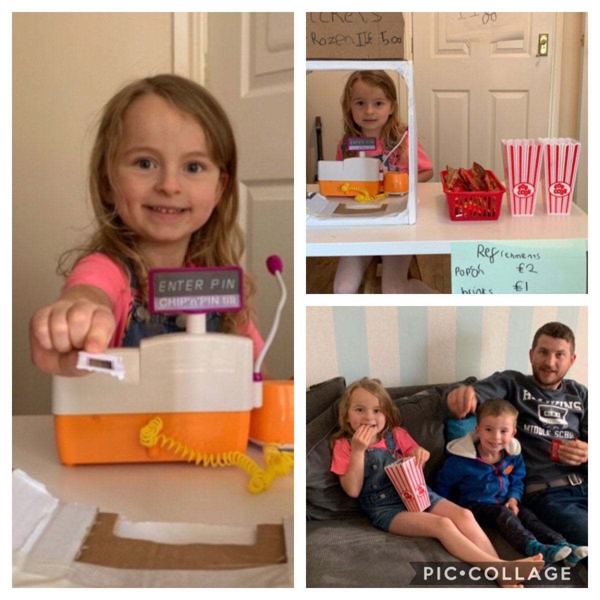 GosbertonAcad's tweet photo. #MakingHomeLearningFun saw one family bring the cinema to their home this week. #CreativeMaths #FilmDay #Frozen2 https://t.co/YTYpA8at23