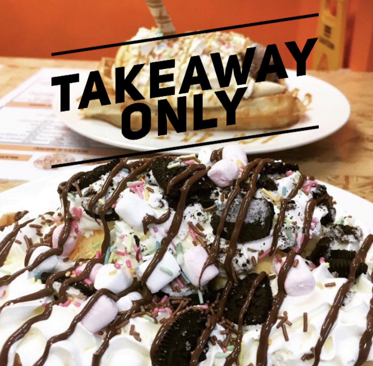 indulgewaffles's tweet photo. We are open today 11.30-6. But we are sticking to takeaway only. We feel this is the best option for us as we are such a small business. #supportlocal #SmallBiz #takeawayonly #independatbusiness #familybusiness #truro #cornwall #cornwalllive https://t.co/JWPG2Q8Xdz