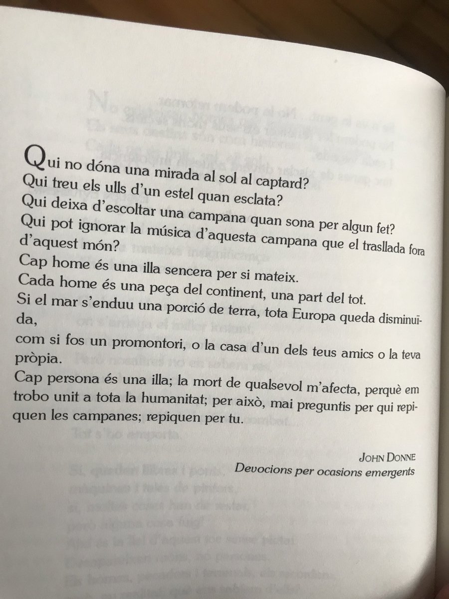 EcoEmocional's tweet photo. #Intersom #EcologiaEmocional #JohnDonne https://t.co/cnGYdINJAf