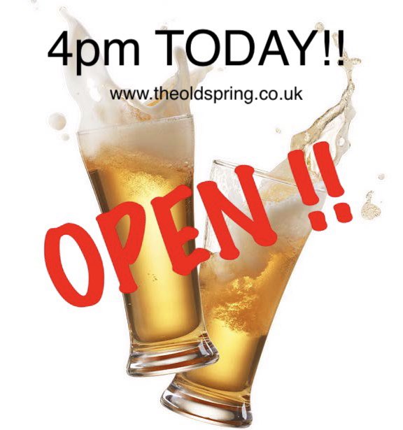 TheOldSpring's tweet image. Haven’t been waiting long have you? 🤪

We are open at 4pm *today* !!!!!

Book for getting delicious food and drink!

Come on down and enjoy yourself !!

For more info &amp;amp; advice to *book in advance* see theoldspring.co.uk/visiting-durin…

#Cambridge #pub #eatout #PubsReopening  #restaurant