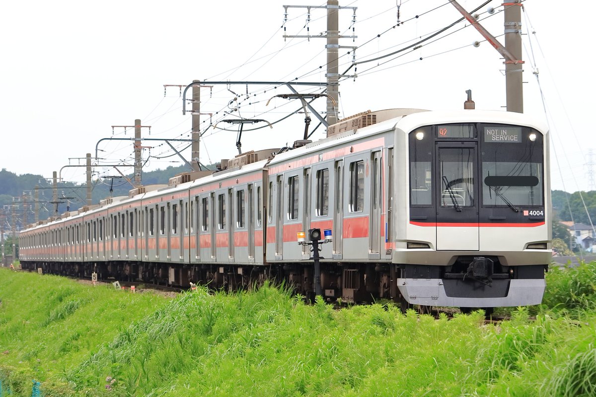 Tokuchan4698606's tweet photo. 【2020.7.3 東急5050系4000番台4104F 恩田入場へ】

4104Fが恩田へ入場しました。

※前回の入場日:2017年1月5日

#東急5050系4000番台
#4104F https://t.co/3LnZWHtvBr