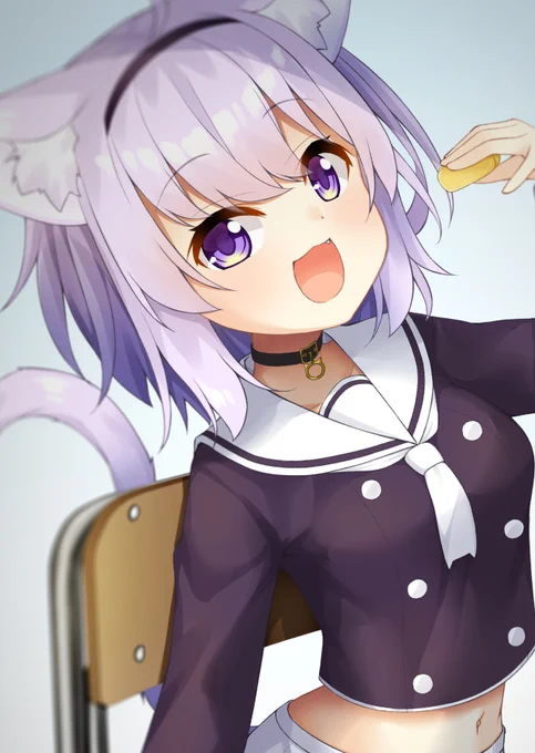クラスメートの猫におかずを取られました #絵かゆ 