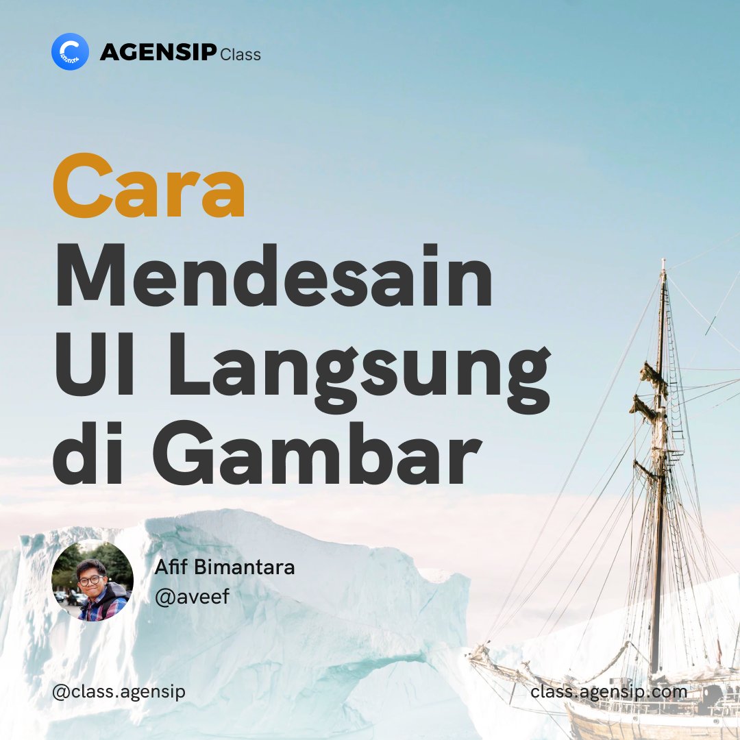 classagensip's tweet image. Cara Mendesain UI Secara Langsung pada Gambar. Oleh @aveef

---

#tutorialdesain #pointofinterest #designeducation #UI #webdesign #appdesign #designtutorial