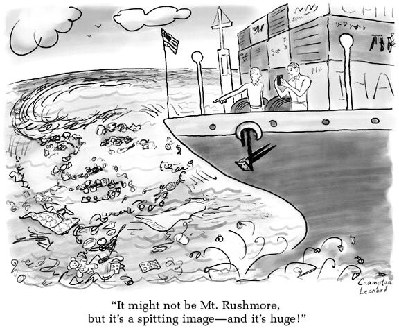 Laugh_About_It_'s tweet image. Trump already said he expected to be on #MountRushmore years ago. I named this other area after him.

ocean #garbagepatch #MtRushmore