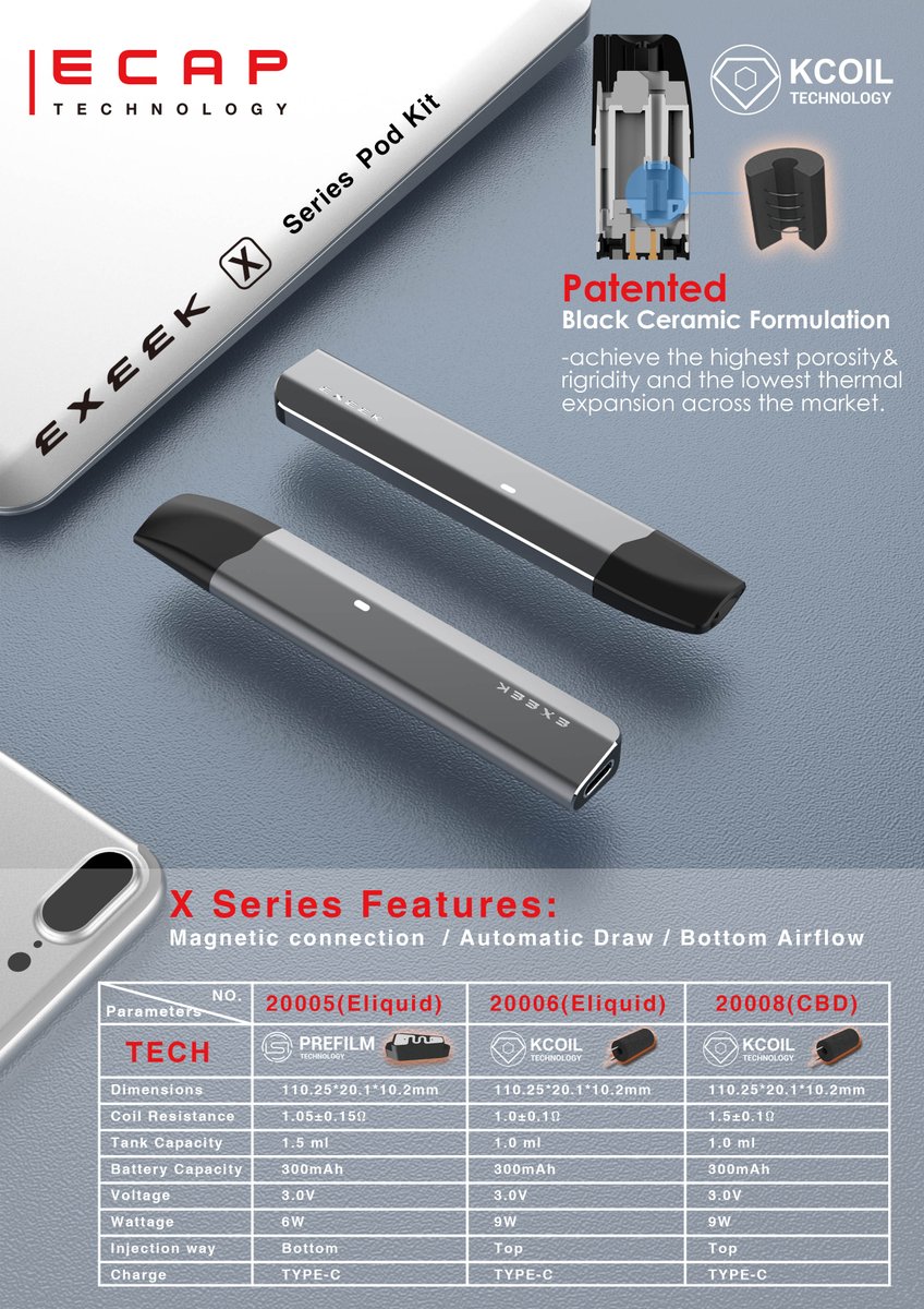 EcapTechnology's tweet image. Unique Design For CBD&amp;amp;Eliquid
Unique ceramics are fitting for various oils and eliquids.
***Patented Black CeramicFormulation***
#cbdhealth #hempoil #cartridge #cannabisindustry #Hemp #cannabis #CannabisNews #vaporwave #Vaporeon #cbd #cbdlife #cbdoil #cbdproducts #eliquid