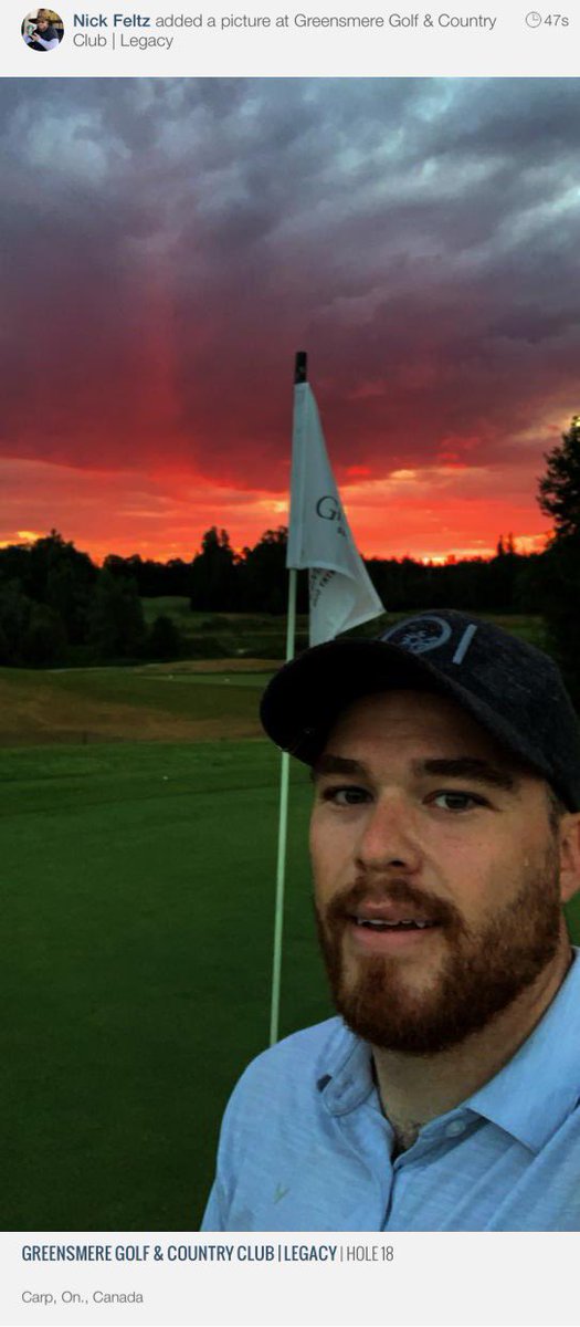 19Chizzy92's tweet photo. It was warm, but I managed to sneak in 18 after work! @GreensmereGC #LiveOverPar https://t.co/4WlAC4GgVL