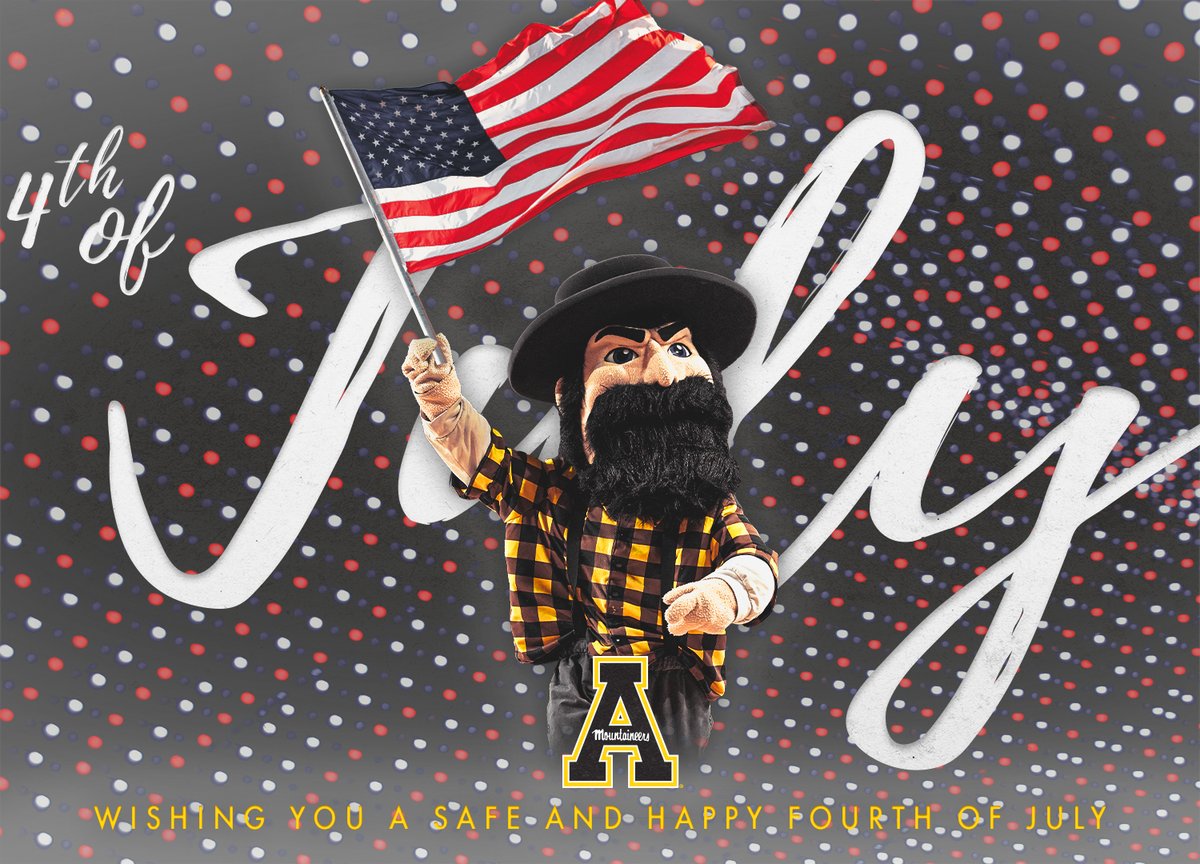 appstatesports's tweet photo. 🎶 From the mountains  ... to the prairies 🎶

Have a happy and safe #FourthofJuly, App Nation! 🇺🇸 https://t.co/MWmwmtb4r2