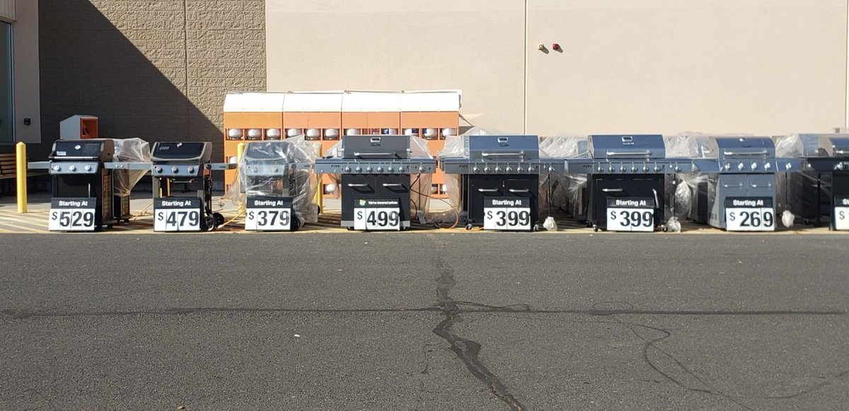 Moses Lake Home Depot is ready to help you get your grill on this weekend.  We have great grills for great deals.  Thanks to @HDMandySmith for driving merchandising on the front apron!!  <a href="/LeahVienhage/">Leah Vienhage</a> <a href="/JasonBallDM198/">Jason Ball DM198</a> <a href="/THDdiego/">𝘿𝙞𝙚𝙜𝙤 𝙁𝙡𝙤𝙧𝙚𝙨</a> @HDMandySmith <a href="/DederaThomas/">Thomas Dedera</a>