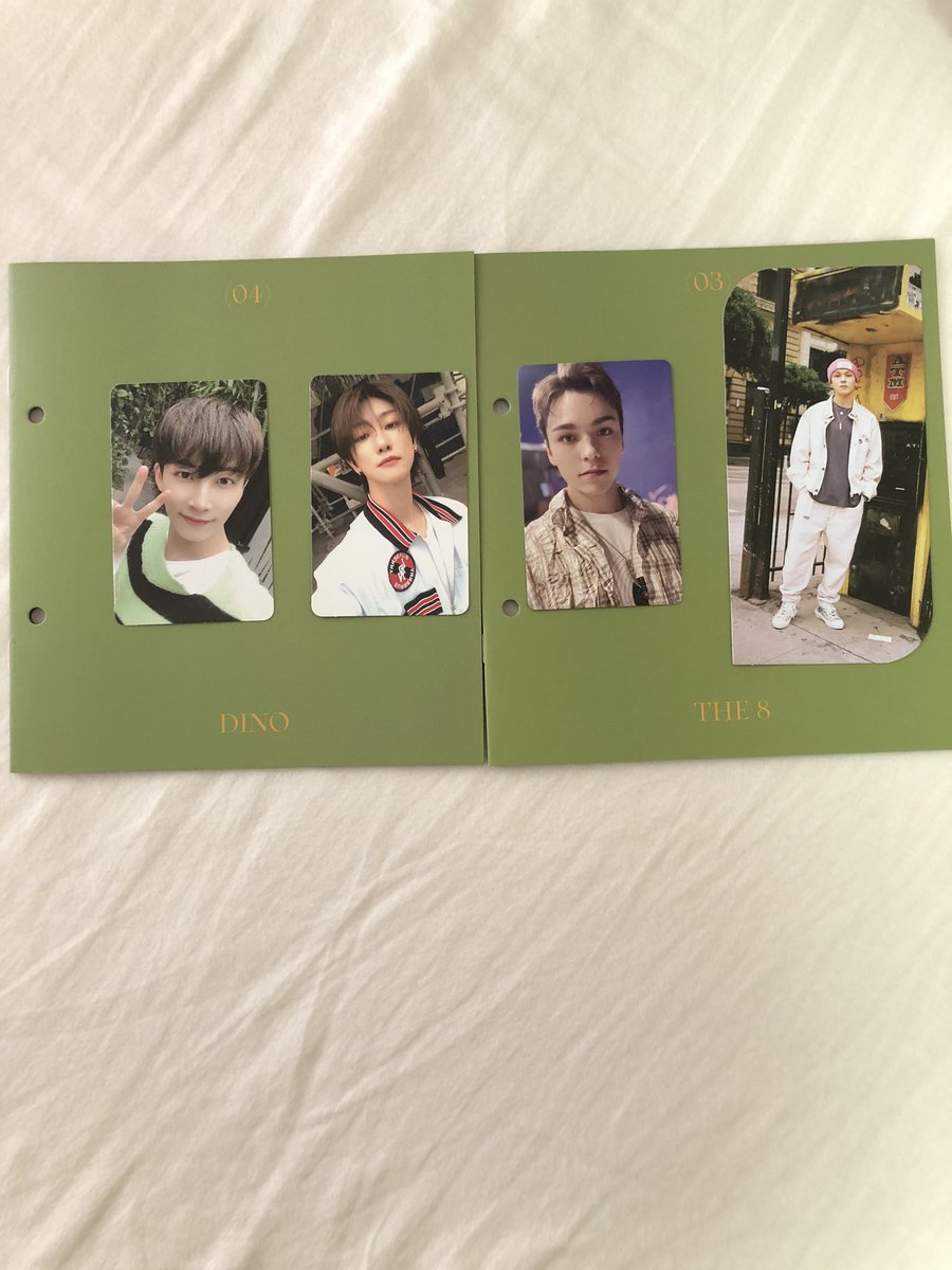 mad0_p's tweet photo. SEVENTEEN ヘンガレ Henggarae 헹가래  HMV トレカ

【求】同種ジュン、bookのウォヌ

【譲】バーノン、ディノ、THE8、ミンハオ、ジョンハン(画像のもの)

特に2枚目の画像のトレカを求めています。郵送希望です！お気軽にお声掛けください🙇

#SEVENTEEN     #SEVENTEENトレカ交換 https://t.co/pjCGmfIPjd