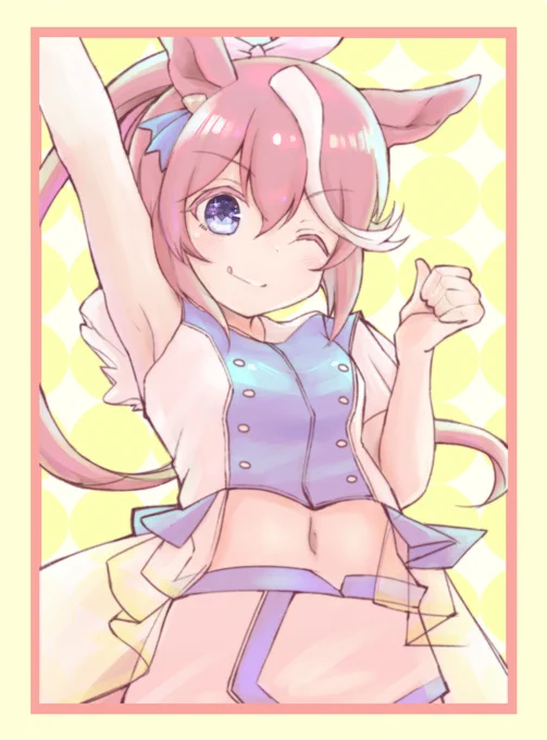 みそにこみ(@misoniko67)しゃんのめちゃかわ線画を塗り塗りしました!緊張したけど楽しかった? 