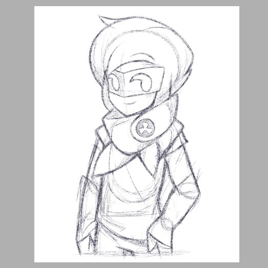 I had a lot of fun sketching this piece. 