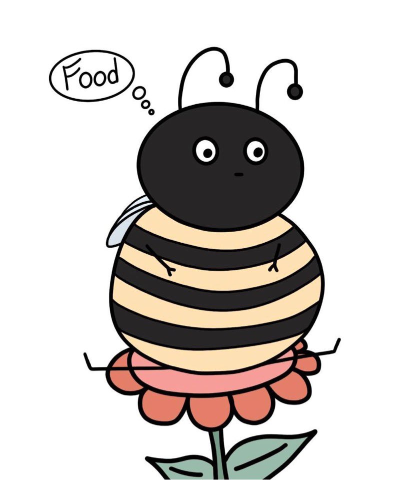 ABrownie25's tweet photo. Sometimes you’re a bee and all you want is food https://t.co/z16sqlq6bv