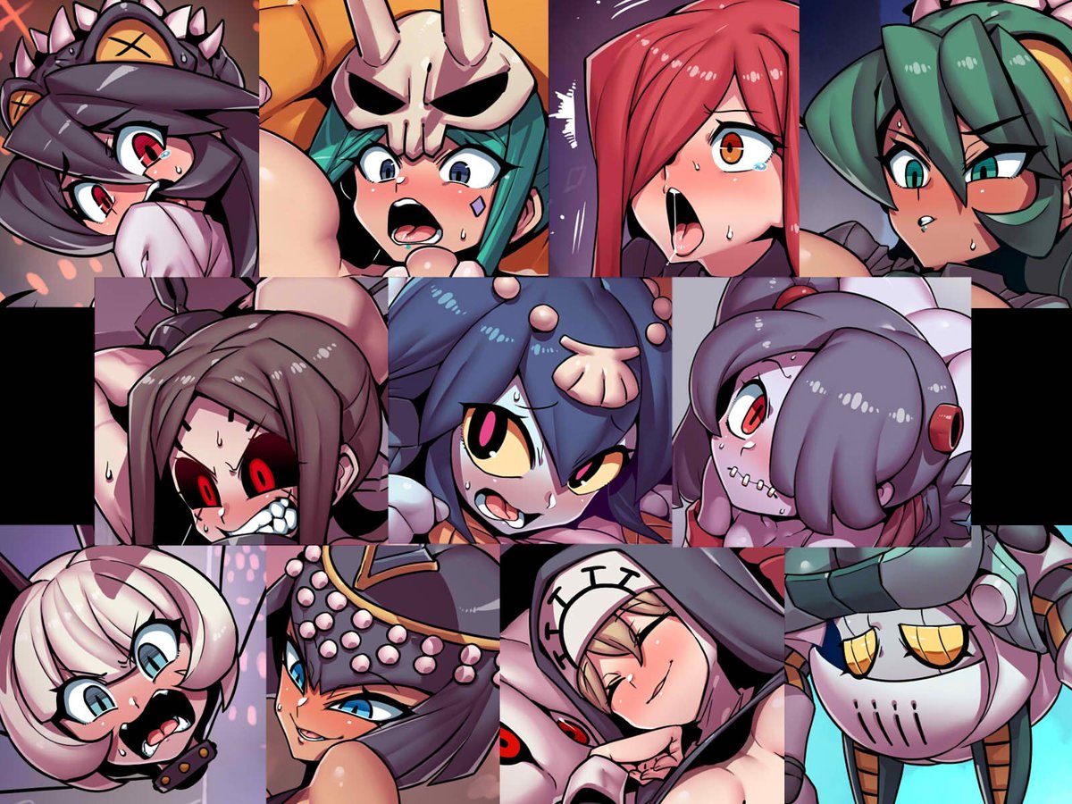 tukiwani's tweet photo. 「スカルガールズ」ＣＧ集　だいぶ出来た♪ https://t.co/LfVn39138t