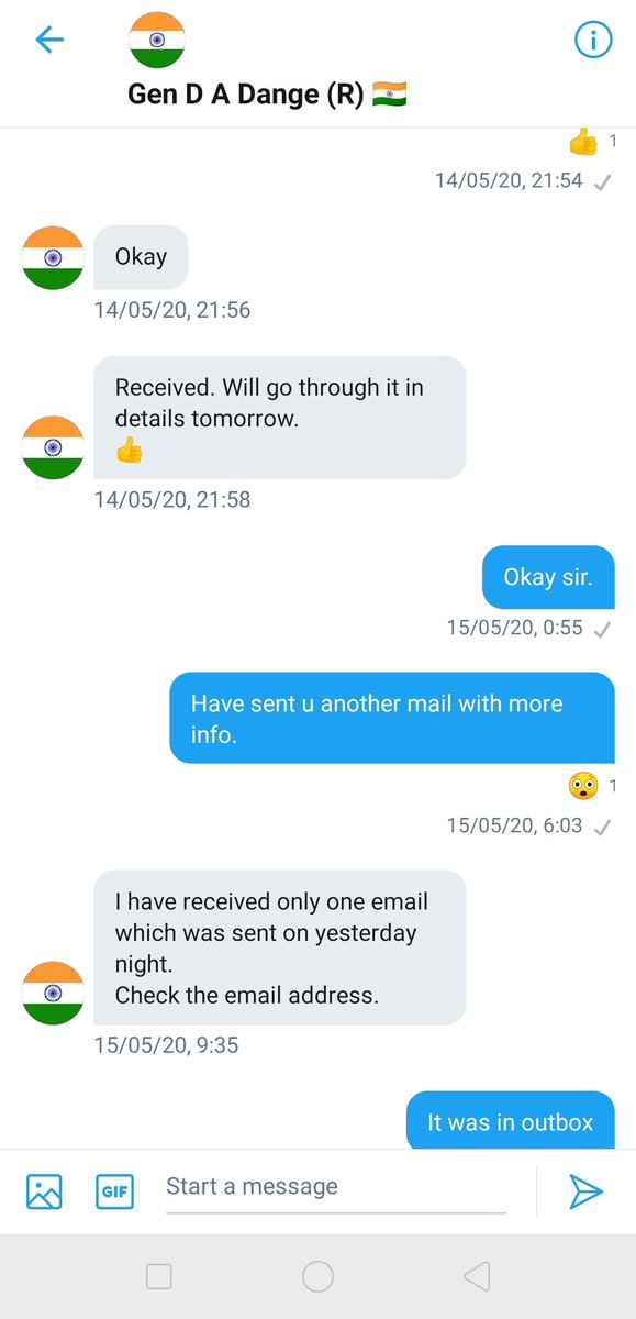 This should have been finished then and there itself. But i got suspicious when the next day, he updated me with what happened with the info I provided and that  @AmitShah has marked it classified.  @NIA_India Please take these notes.