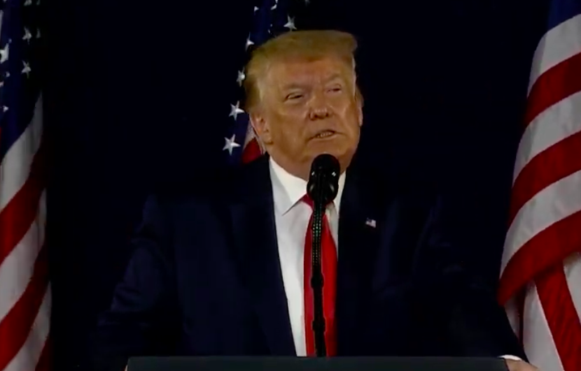 "This movement is openly attacking the legacies of every person on Mount Rushmore," says  @POTUS. "Today we will set history and history's record straight."