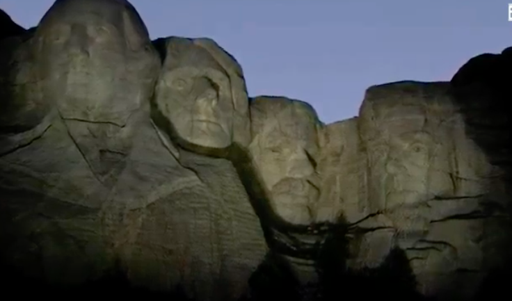 "This movement is openly attacking the legacies of every person on Mount Rushmore," says  @POTUS. "Today we will set history and history's record straight."