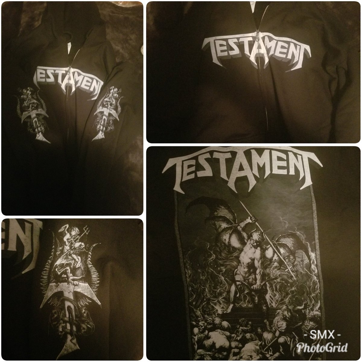 Yeah! Got my new @testament zip hoodie came in today!😄🔥 #smx #studmetalx #metalheads #heavymetal #thrashmetal #metal #metalking #testamentband #testamentlegions #bayareathrashmetal #bayareametal #metalhoodie #nightofthewitch #childrenofthenextlevel #titansofcreation