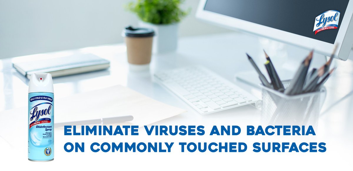 LysolPH_'s tweet photo. No matter how busy you are at work, find time to disinfect the areas you always come in contact with, especially your work station. #BreakTheChainOfInfection https://t.co/G7Jd87vVda
