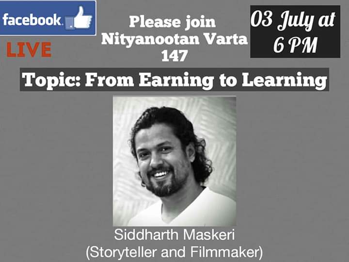 SoulifyUniverse's tweet photo. https://t.co/2RBlyZCUNu Storyteller and filmmaker Siddharth Maskeri, topic 'From Earning to Learning'. Siddharth shares his Transformation  and The Journey from a Man, a Father, a Husband, a Son and an Employee to a Friend, a Traveler, a Learner, a Creator. https://t.co/uRRyO4NYOV