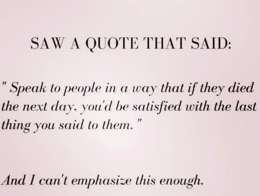 raquelalderman's tweet photo. #bekind #bethoughful #beloving #lifeistooshort #donttakelifeforgranted https://t.co/pD8cZFP7fy