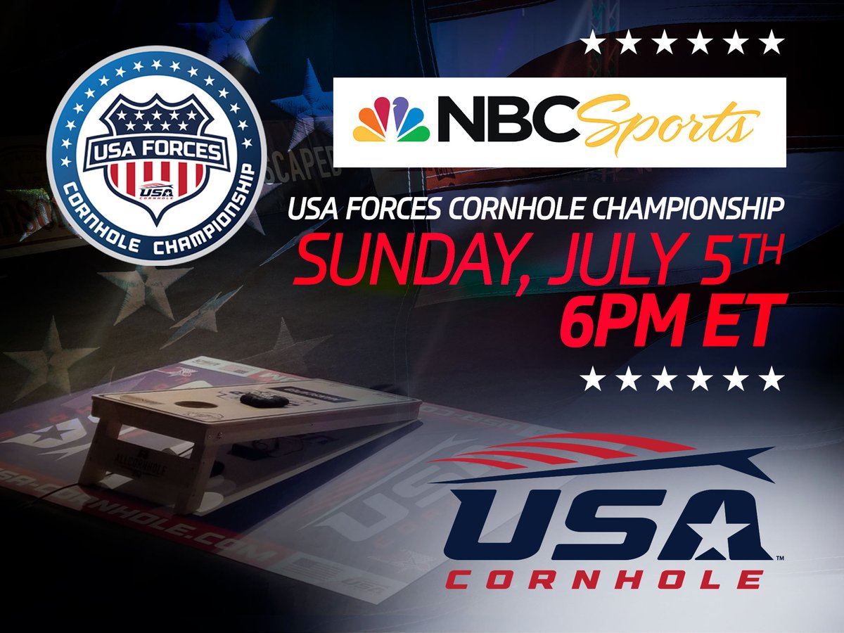 usa_cornhole's tweet photo. Watch, set your DVR, spread the word.... https://t.co/ZItoS80Uhx