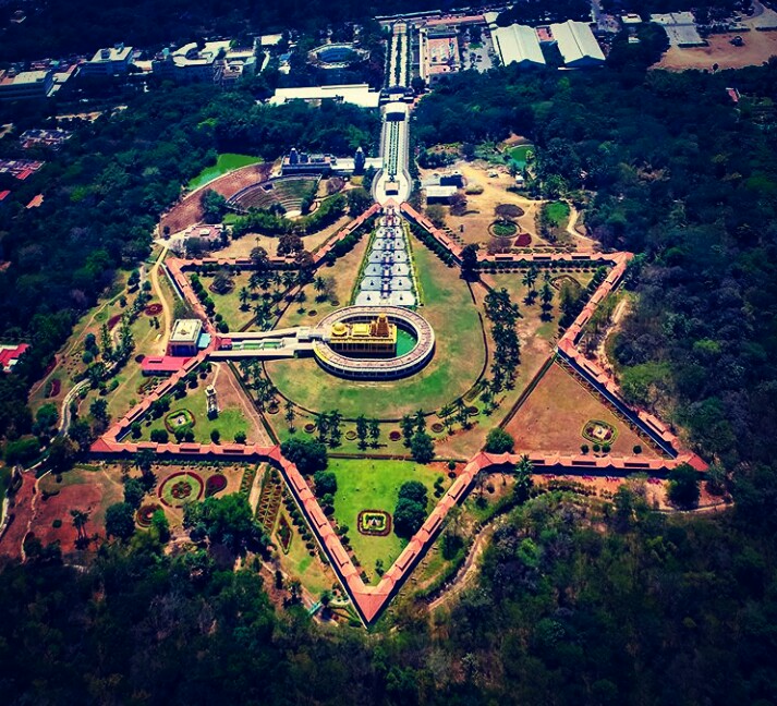 Star shaped temple complex and lakshmi temple built with 1500 kg gold