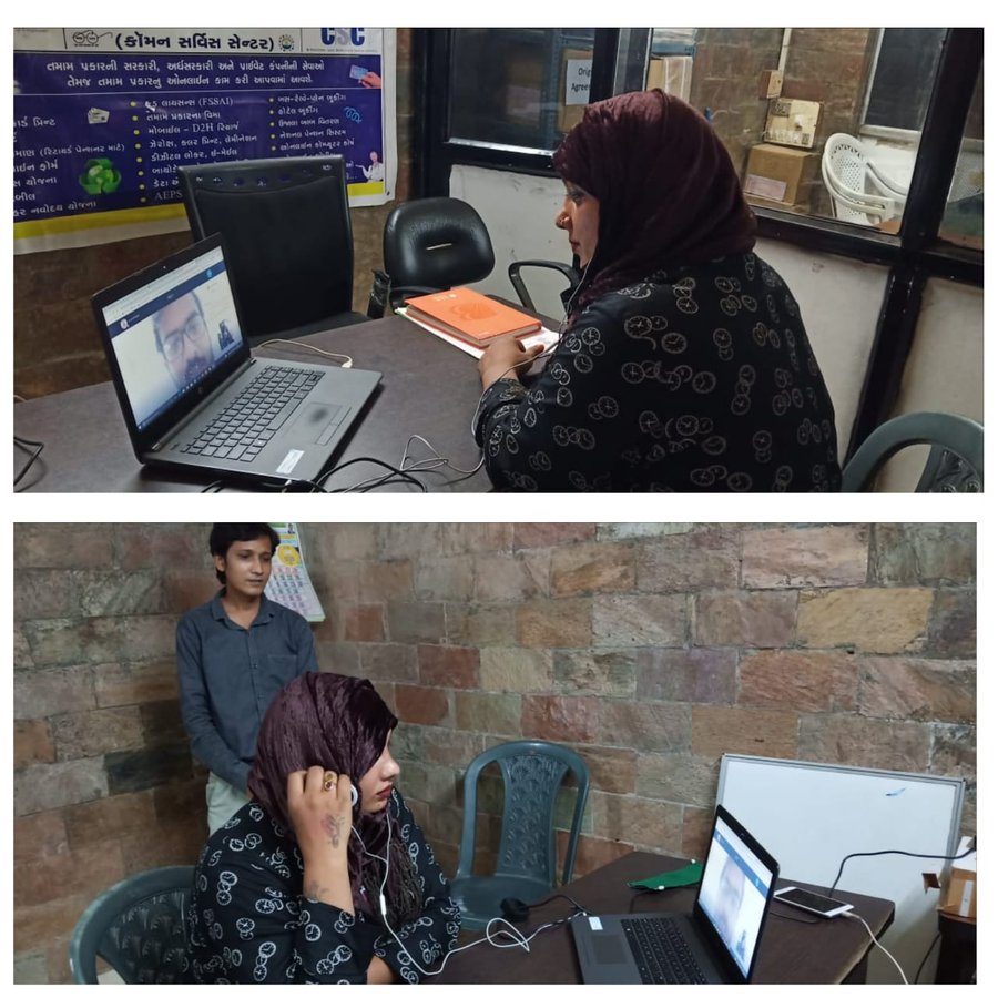 ANI's tweet photo. Zoya Khan is India's first transgender operator of Common Service Centre from Vadodara,Gujarat.She has started CSC work with Tele-medicine consultation. Her vision is to support transgenders in making them digitally literate&amp;give them better opportunities:Union Minister RS Prasad https://t.co/D43FIVRFbS