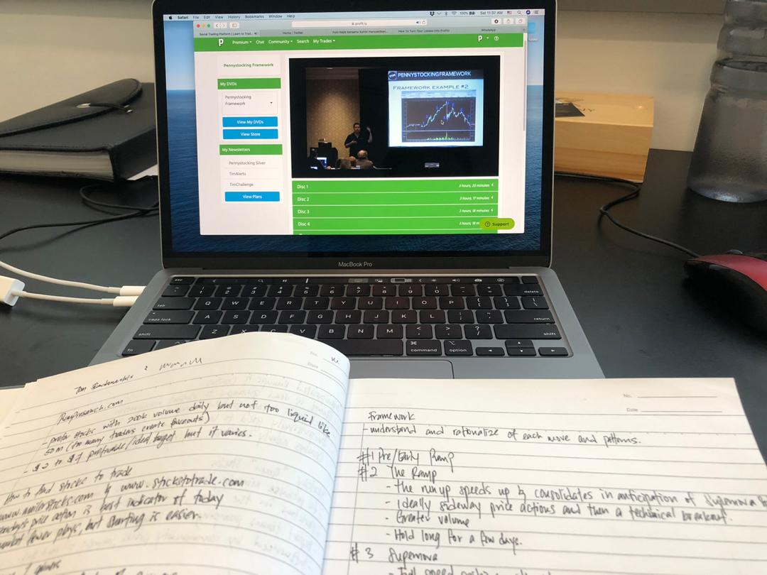 chesterfyc's tweet photo. This is how I spend my weekend. Studying the framework to find and learn the best setup play. Thank you @timothysykes for the contents and efforts in teaching.. #pennystockingframework https://t.co/h0AJumCiWG