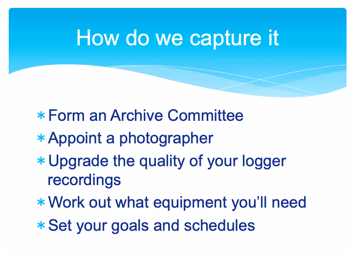 technorama_aus's tweet photo. Tim suggests some ways in which to capture records for keeping long term, keeping in mind that we do need to keep information for posterity and regulatory purposes #TR20V https://t.co/8k4aAmnrCo