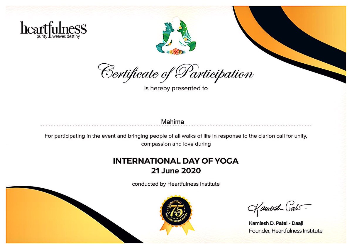 MahimaBharat's tweet photo. #International_yoga_day #virtual_event #thanks_to_heartfulness #call_for_unity ✨✅ https://t.co/Ttom63cMZ5