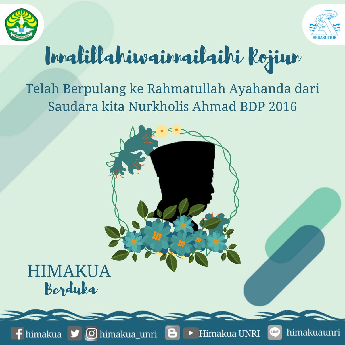 Himakua_unri's tweet photo. [HIMAKUA BERDUKA]
.
Assalamualaikum Warrahmatullah Wabarakatuh
.

Info selengkapnya di iG @himakua_unri

#HIMAKUA
#FPKUNRI

Bupati_Hariadi Pratama
Wakil Bupati_Abdullah Al Furqon https://t.co/Dk7uiFm4Ir