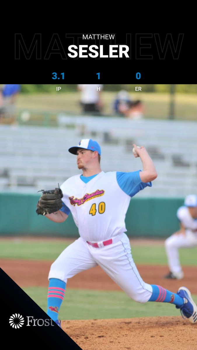 Matthew Sesler is your <a href="/FrostBank/">Frost Bank</a> Player of the Game with a terrific performance out of the pen tonight for the Chanclas!