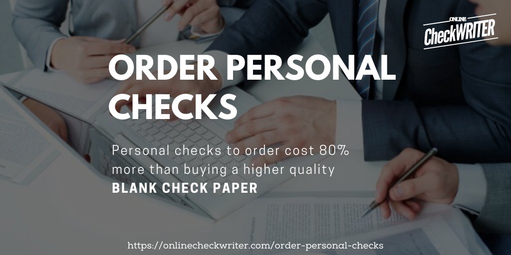 webcheckwriter's tweet image. onlinecheckwriter.com/order-personal…
Get some blank check paper from any local office supply store or online and print unlimited personal checks or business checks on-demand online from multiple bank account.
#OnlineCheckWriter #OrderPersonalChecks #PersonalChecksToOrder