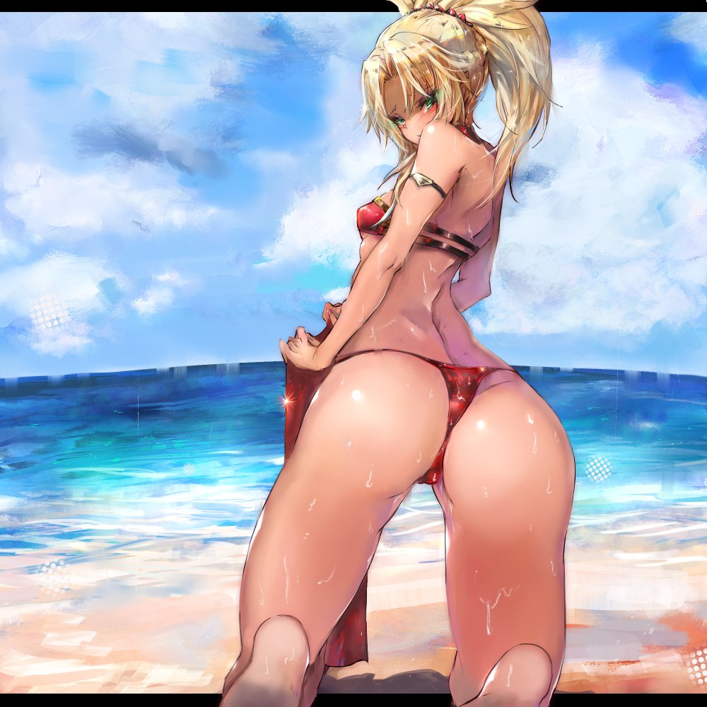 モードレッド(Fate) 「#進化してたらRT見た人もする
3年経ってもお尻はお尻だった…
←2017 20」|Gond🐙お仕事募集中のイラスト
