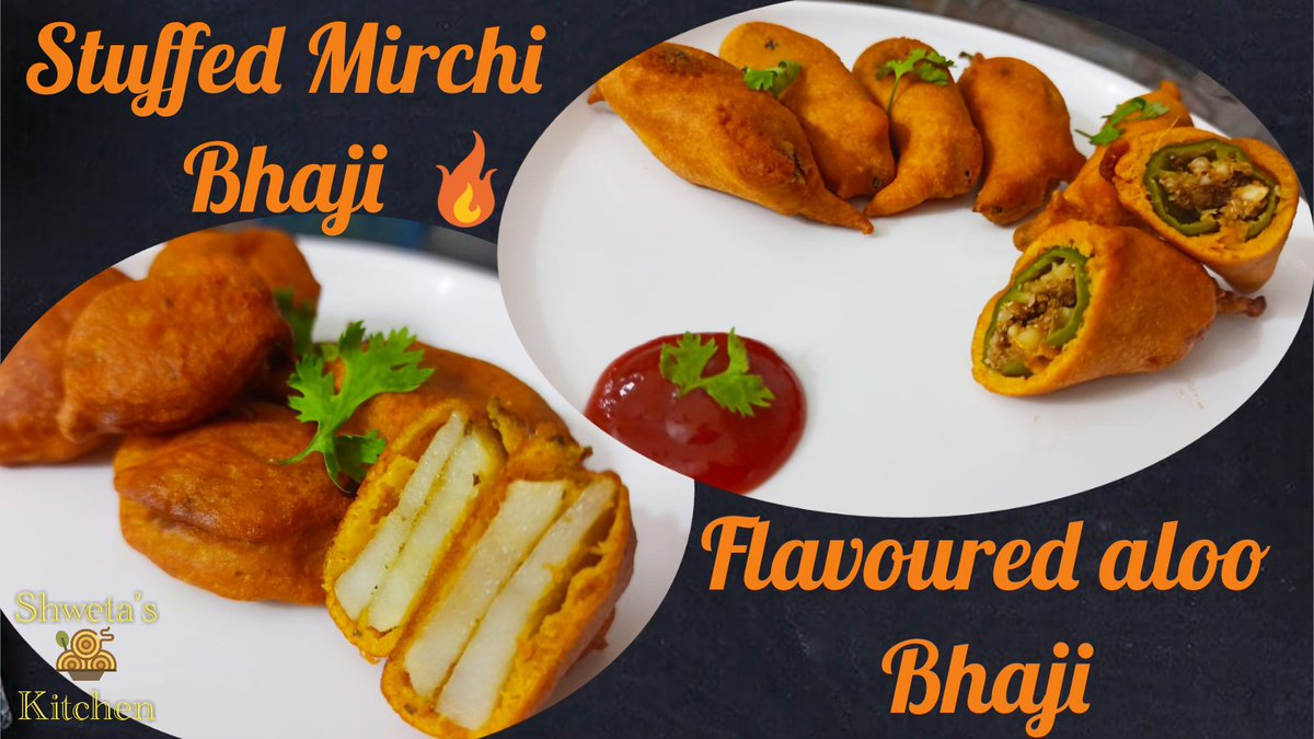 Monsoon special tasty and crispy stuffed mirchi Bhaji and flavoured aloo bhaji... 
youtu.be/pX1nBDoWOuU
#Monsoon2020 #Monsoonrecipe
#Mirchibhaji #Aloobhaji #Aloopakoda #foodie #food #foodies #foodblogger #foodblog #foodforthought20 #Cooking #homechef #homeMade #HomemadeFOOD