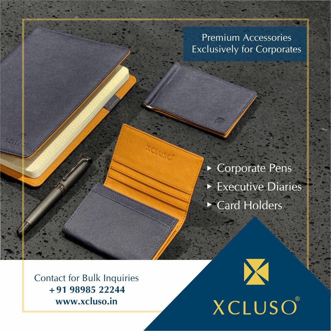 xcluso_products's tweet photo. XCLUSO brings you a wide range of high-quality gifting solutions that is astonishing and awe inspiring.
#xcluso #corporate #corporategifts #bulkinquiry #premium #corporatepens #executive #diaries #cardholder #executivediary #premiumpen #swisspens #ahmedabad https://t.co/wkwH0L3A3c