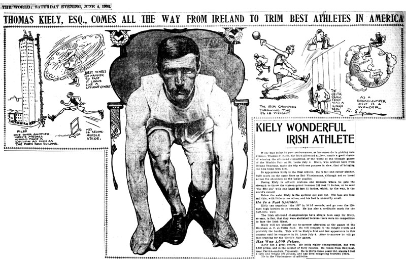 This day 116 years ago - 4 July 1904 - Tom Kiely of Tipperary became the first Olympic gold medallist from Ireland when he won the men's all-round championship in St. Louis.

Though John Boland had won the tennis singles and doubles in 1896, gold medals were not given until 1904.