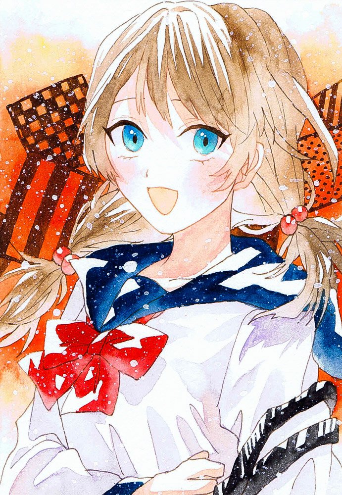 制服をお題に描いた女の子達です 3月に描いたイラストです 絵描きさんとつな Potato ゆめのイラスト