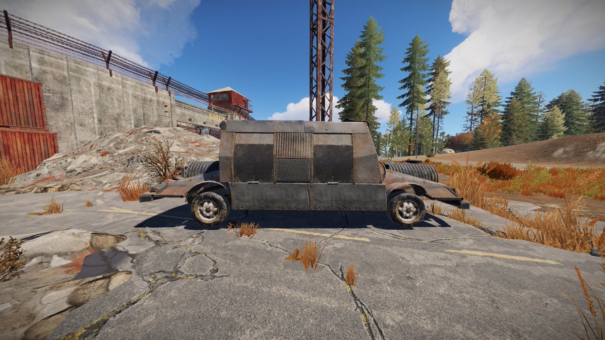 imBernE's tweet image. Easily one of the best updates @playrust has done. Had so much fun putting this beast together, fully armored with dual engines.