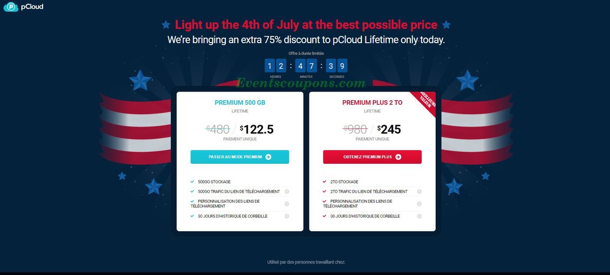 CouponsEvents's tweet photo. #IndependenceDay  #pCloud #75Off #LifetimePlan #500GB #2TB #CloudStorage
- Independence Day 2020 - 
pCloud discount 75% Off on pCloud Premium 500GB &amp; 2TB Cloud Storage Lifetime when you use pCloud coupon code on this event. Quick hand! Don't miss!
==> https://t.co/2ONSYbKEO1 https://t.co/iziprjHl9X