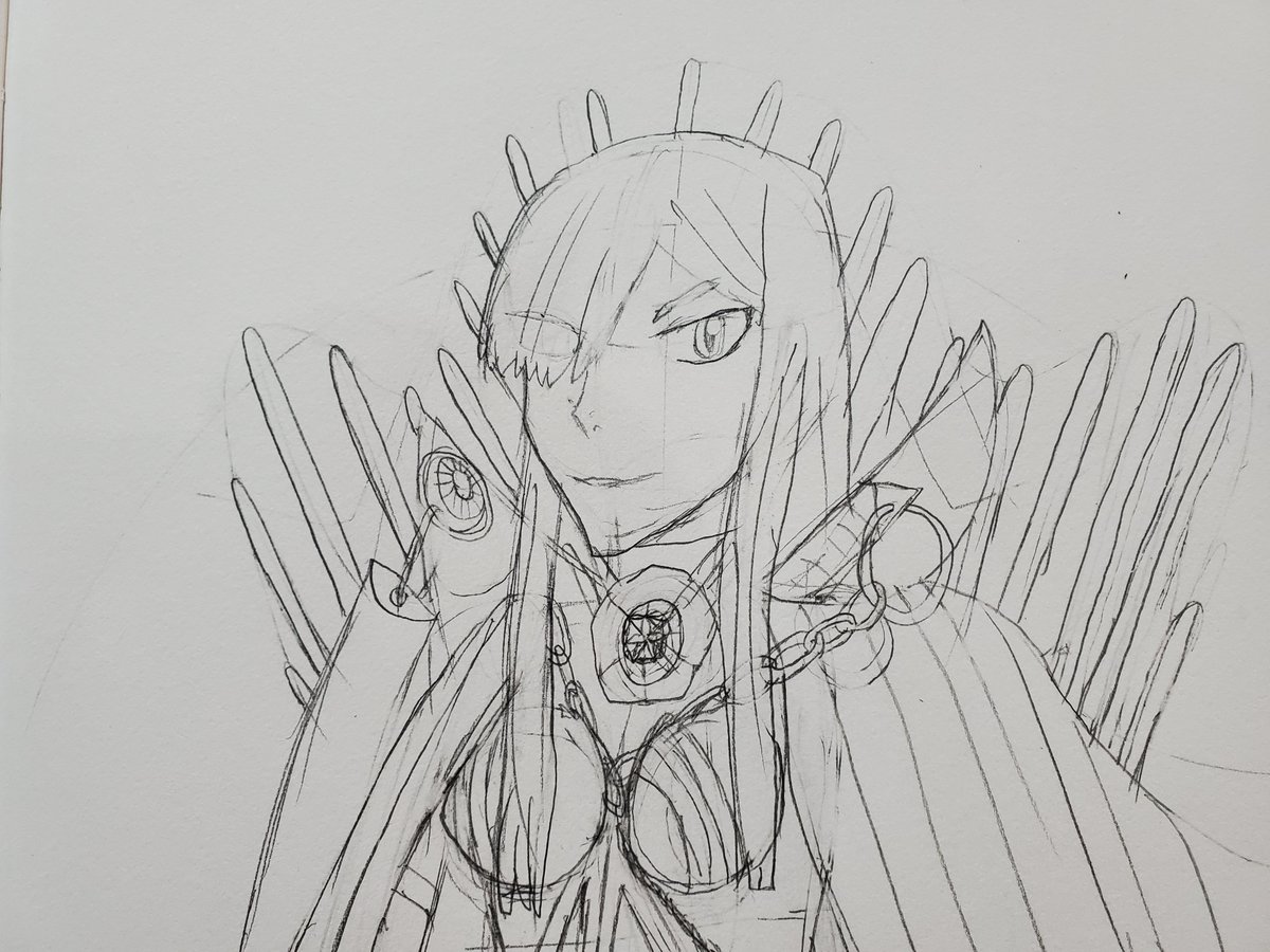 DrawsCharlie's tweet photo. I think this is the first time I have drawn Avenger Oda Nobunaga. A Nobu, is a Nobu... #FateGO #WearADamnMask https://t.co/rUC50THYNq